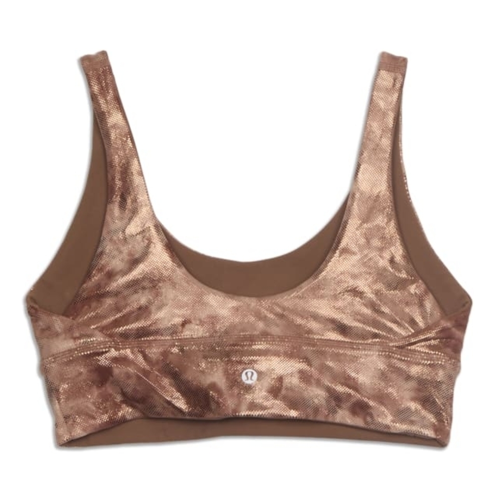 Lululemon Align Bra Shine Diamond Dye Misty‎ Shell Cacao